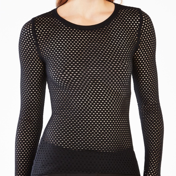 BCBGMaxAzria Tops - BCBGMaxAzria Leander Mesh Top